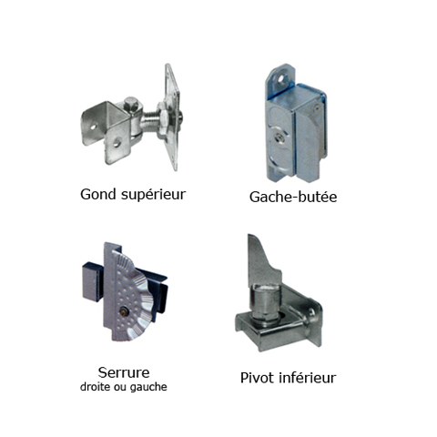 Portillon ATENA 1,1m 14x14mm avec poteaux AVEC ou SANS poteaux 14x14 Portillon ATENA