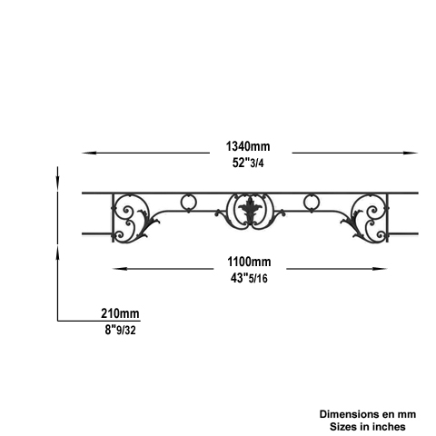 Appui de fentre CHAMBORD longueur 1340mm Appuis de fentres CHAMBORD Appuis de fentres