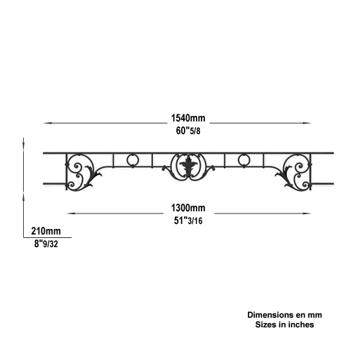 Appui de fentre CHAMBORD longueur 1540mm Appuis de fentres CHAMBORD Appuis de fentres