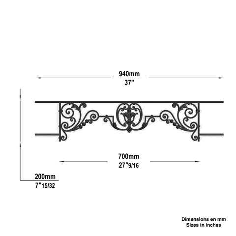 Appui de fentre CHINON longueur 940mm Appuis de fentres CHINON Appuis de fentres