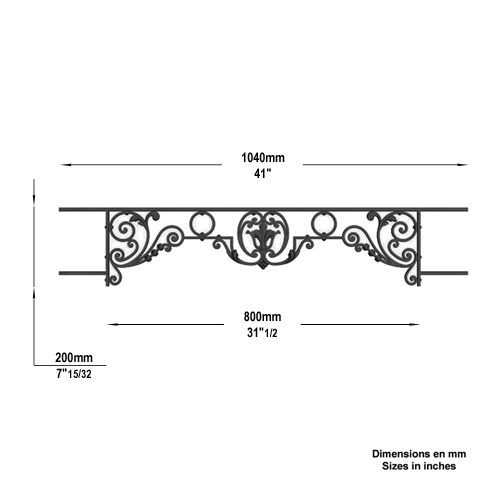 Appui de fentre CHINON longueur 1040mm Appuis de fentres CHINON Appuis de fentres