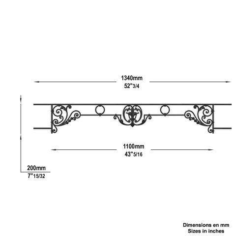 Appui de fentre CHINON longueur 1340mm Appuis de fentres CHINON Appuis de fentres