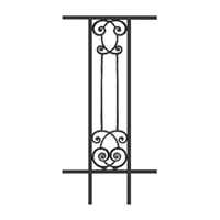 Prt  Poser et Kits Garde-corps Amboise longueur 540mm hauteur 1100mm Garde-corps Amboise long