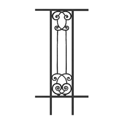 Garde-corps Amboise longueur 540mm hauteur 1100mm Balustrade AMBOISE Balustrade en fonte