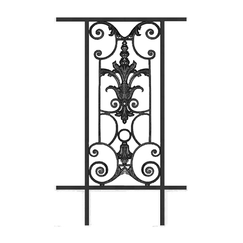 Garde-corps Amboise longueur 720mm hauteur 1100mm Balustrade AMBOISE Balustrade en fonte