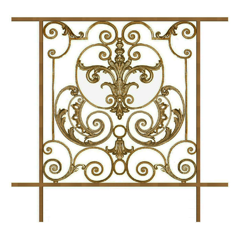 Garde-corps Amboise longueur 1150mm hauteur 1100mm Balustrade AMBOISE Balustrade en fonte