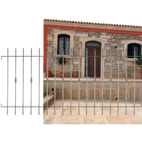 Grille de cloture FERRARA 10 prte  poser Grille hauteur 1m et 1,2m Clture FERRARA