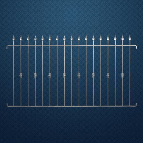 Grille de cloture PADOVA 12 prte  poser Hauteur 1m, 1,2m et 1,5m Clture PADOVA