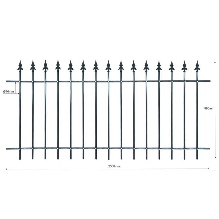 Grille de clture SAINT EMILION en kit  assembler vous-mme SANS SOUDURE Barrire Cloture en k