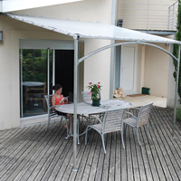 Prt  Poser et Kits Pergola mural Mistral 3mx4m livre en kit  assembler sans soudure Pergola