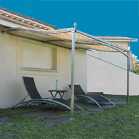 Prt  Poser et Kits Pergola murale Alize 3mx3m livre en kit  assembler sans soudure Pergola