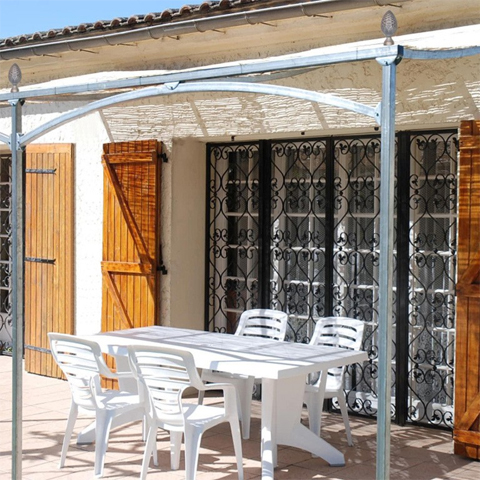 Cintre de pergola mistral ou alize en tube de 40x40mm longueur 3m pices dtaches Pergola MIS