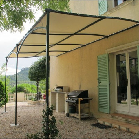 Pergola murale Alize 6mx3m  livre en kit  assembler sans soudure murale droite Pergola  ALIZ