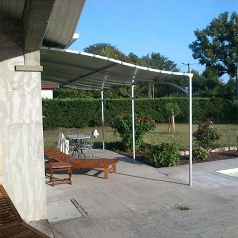 Pergola murale Alize 6mx3m murale droite Pergola  ALIZEE