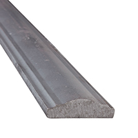 Profil, Barres Crosse de dpart 40x12mm longueur 400x 170mm acier moulur Coude de main couran