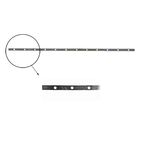 Barre poinonne 30x8mm 12 trous 15mm longueur 170cm pour cltures et grilles Barre poinonne