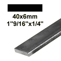 Profil, Barres Barre profile plate 14x6mm longueur 2m lisse en acier lamin brut Barre profil
