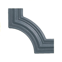 Profil, Barres Profil moulur 45x16mm pour habillage des soubassements de portails Moulure d'a