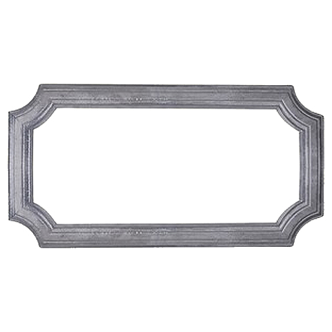 Cadre moul 570x295mm en profil de 45x10mm pour soubassement de portail cadre en moulure d`appl