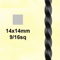 Profil, Barres Barre profile carr 12x12mm longueur 2 m carr torsad brut Barre profile car