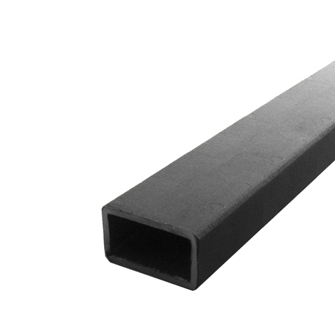 Barre profile tube 80x40mm longueur 2m rectangulaire lisse acier brut lisse Tube rectangle lis